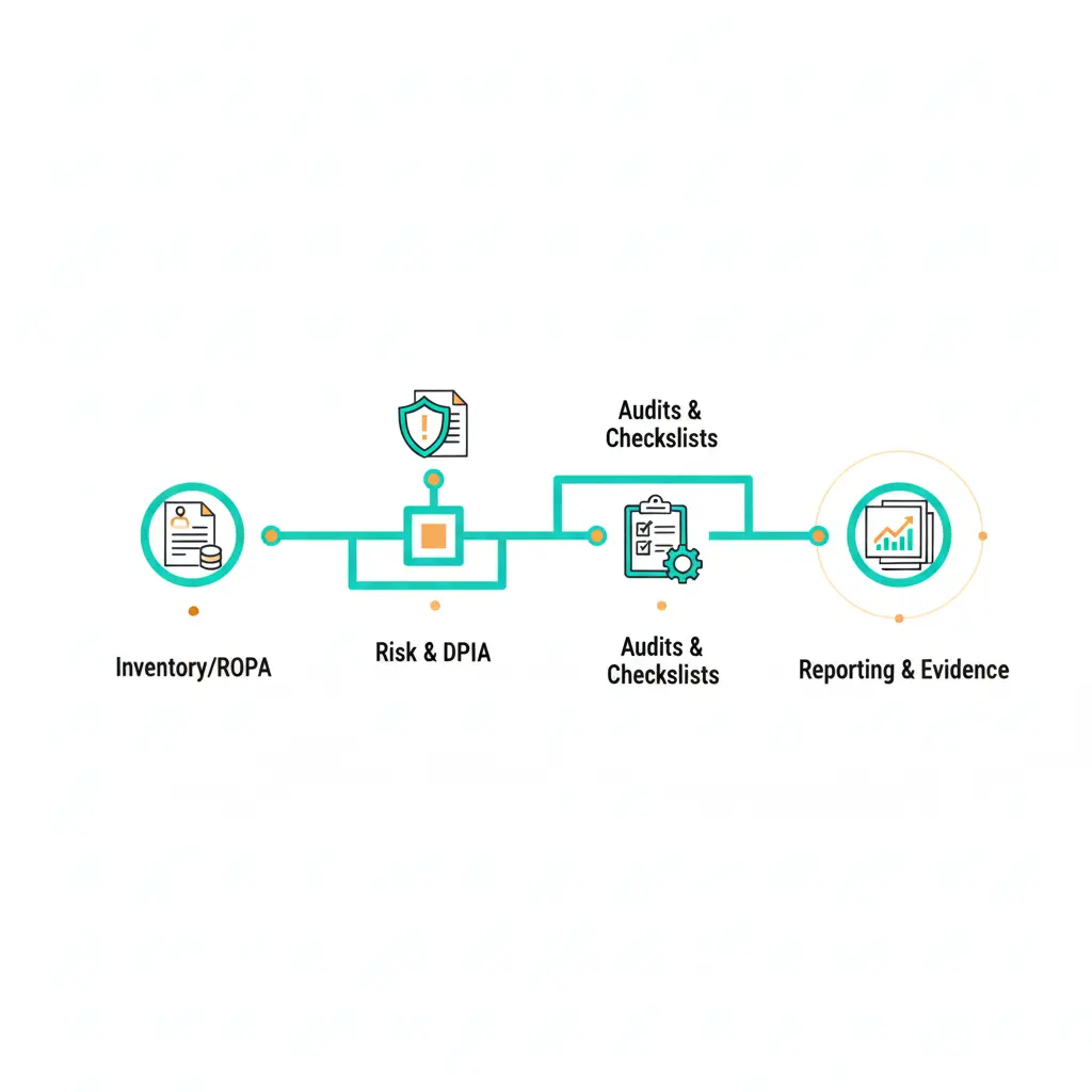Flujo de trabajo de cumplimiento RGPD para consultoría y DPO